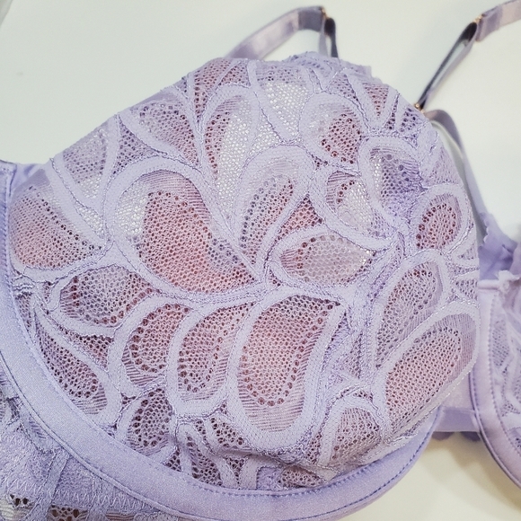 Savage x Fenty Balconette Bra 38DD Womens Savage Not Sorry Unlined Lace New - Picture 4 of 8